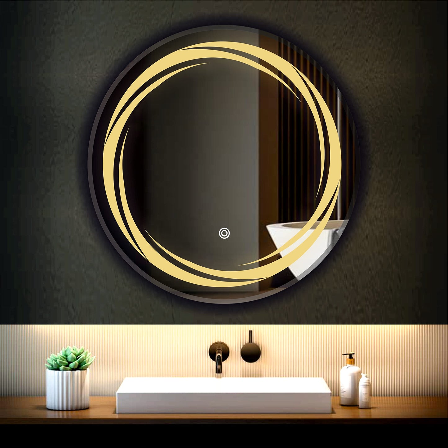 Round Shape LED Wall Clock | Custom Size & Design Availabl