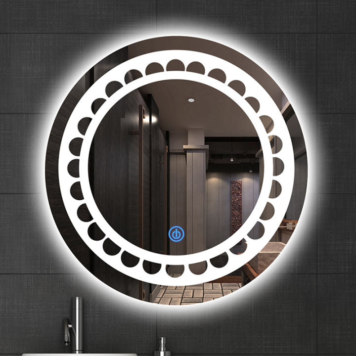 Premium LED Round Smart Bathroom Mirror | Touch Sensor | 3 Light Colors | Custom Size Available