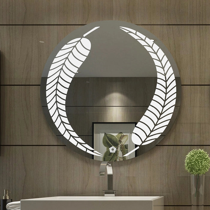 Premium LED Round Smart Bathroom Mirror | Touch Sensor | 3 Light Colors | Custom Size Available
