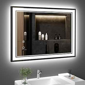 Modern LED Bathroom Mirror 3.5 x 2.5 ft | Touch Sensor & Anti-Fog | Custom Sizes Available