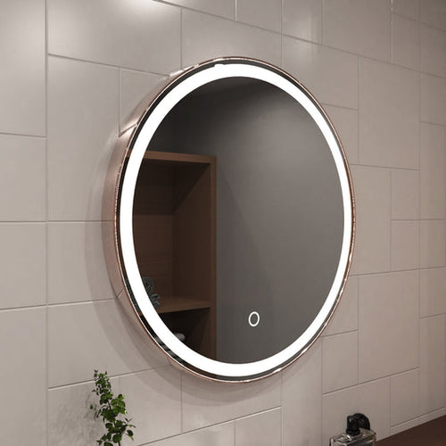 Luxury LED Oval Bathroom Mirror with Three Design(2 * 4)