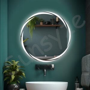 Round LED Mirror 2.5 x 2.5 Ft | Premium Wall Mounted Vanity Mirror | Custom Sizes Available