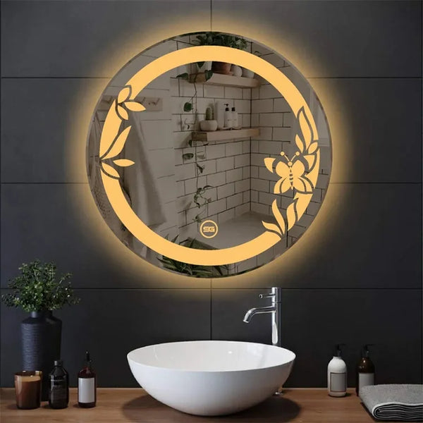 Round Shape LED Wall Clock | Custom Size & Design Availabl