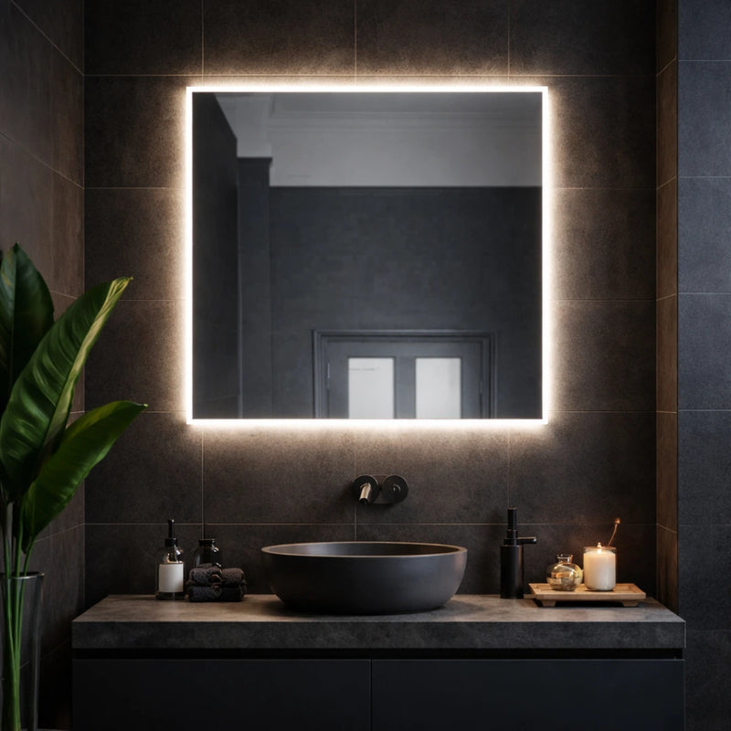 Square Shape LED Mirror | 3x3 Size | Custom Size Available